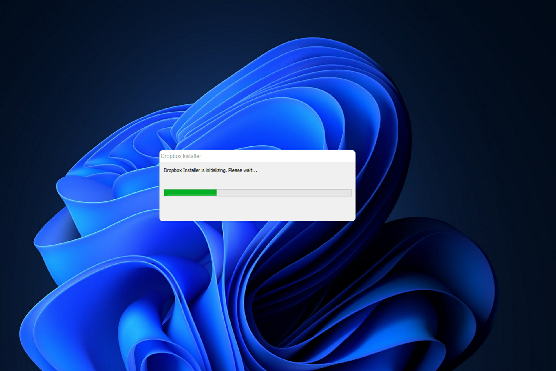 Fix: Dropbox installer failed to start