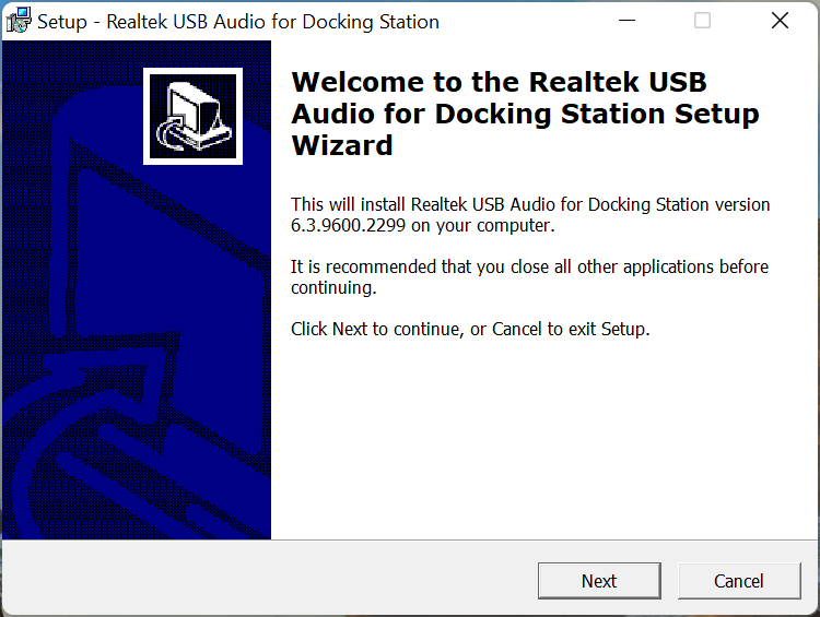 Installazione completa per il download del driver audio Realtek per Windows 11