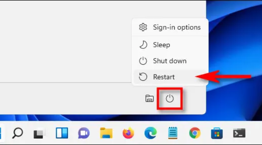 restart pc