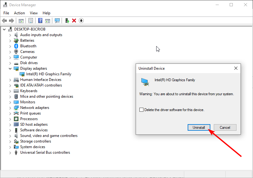 desinstalar sin señal hdmi de su dispositivo