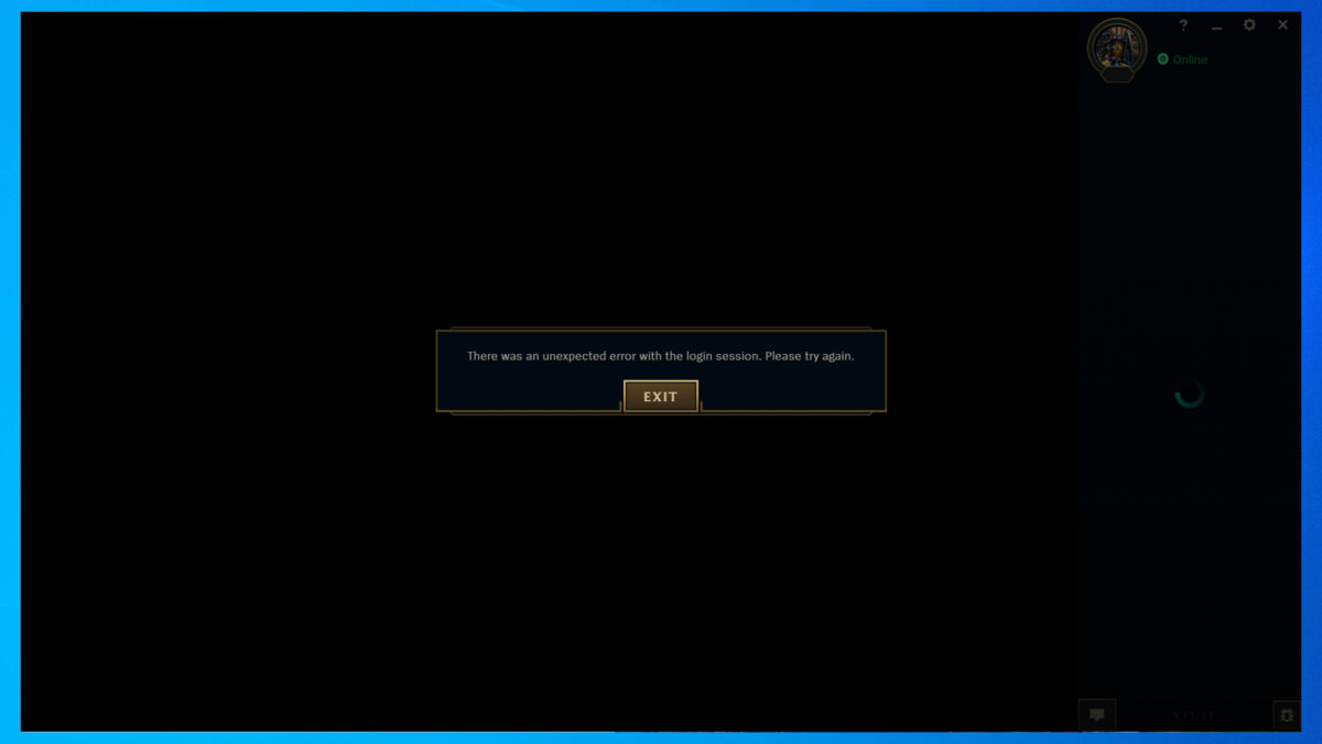 FIX: There Was an Unexpected Error With the Login Session in LOL