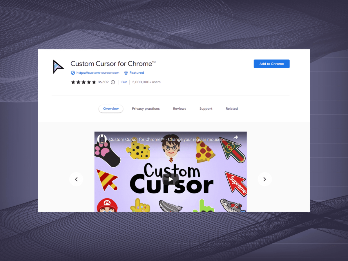 Custom Cursor for Chrome™ - Product Information, Latest Updates