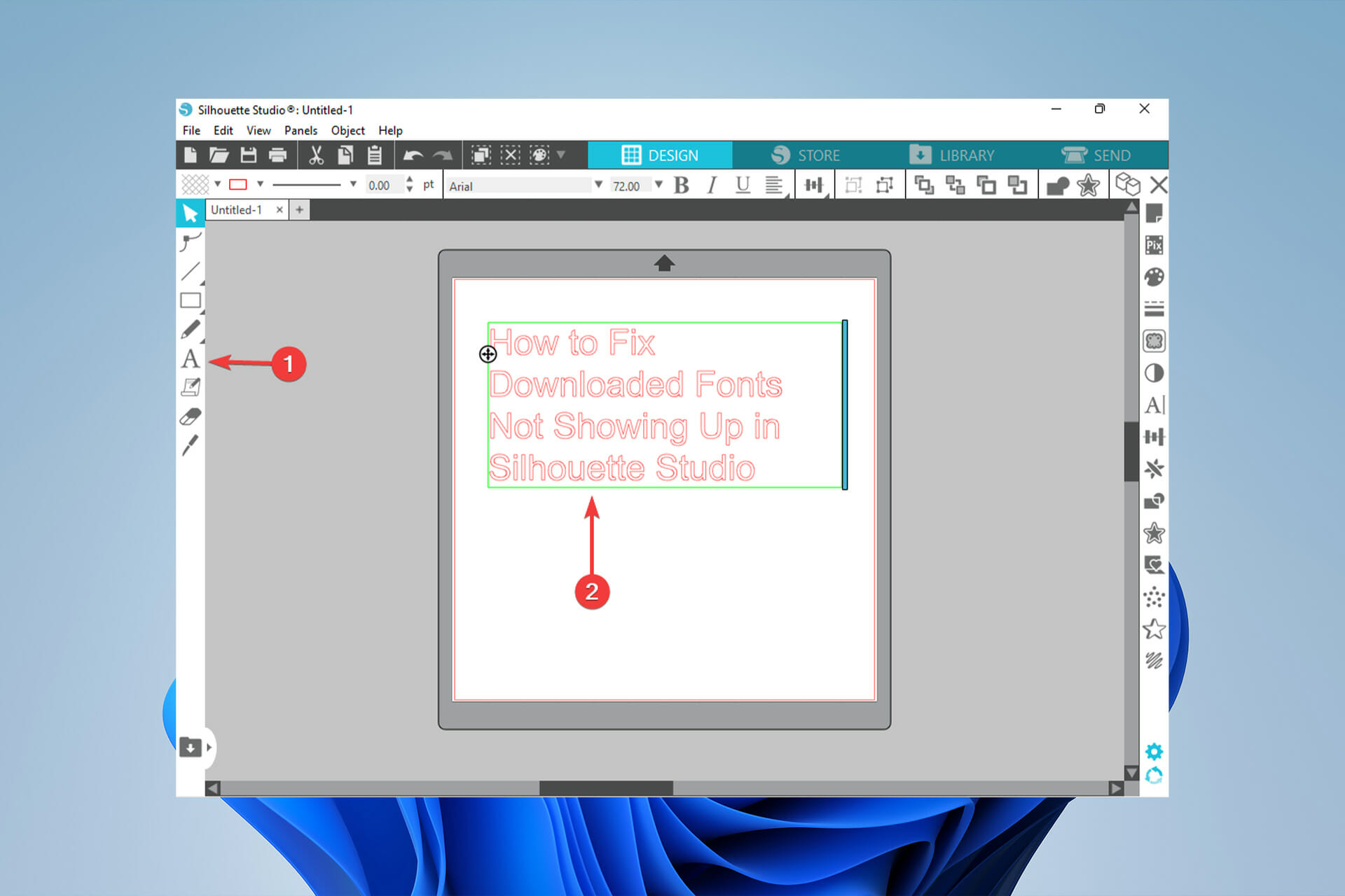 Downloaded fonts not showing up in Silhouette Studio? Here’s a quick fix