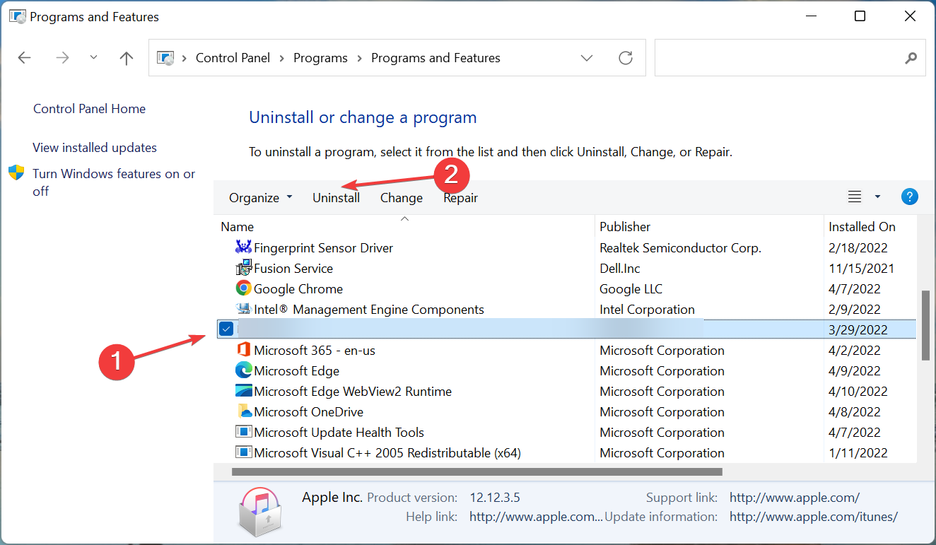 Uninstall to fix lenovo ideapad 5 camera not working