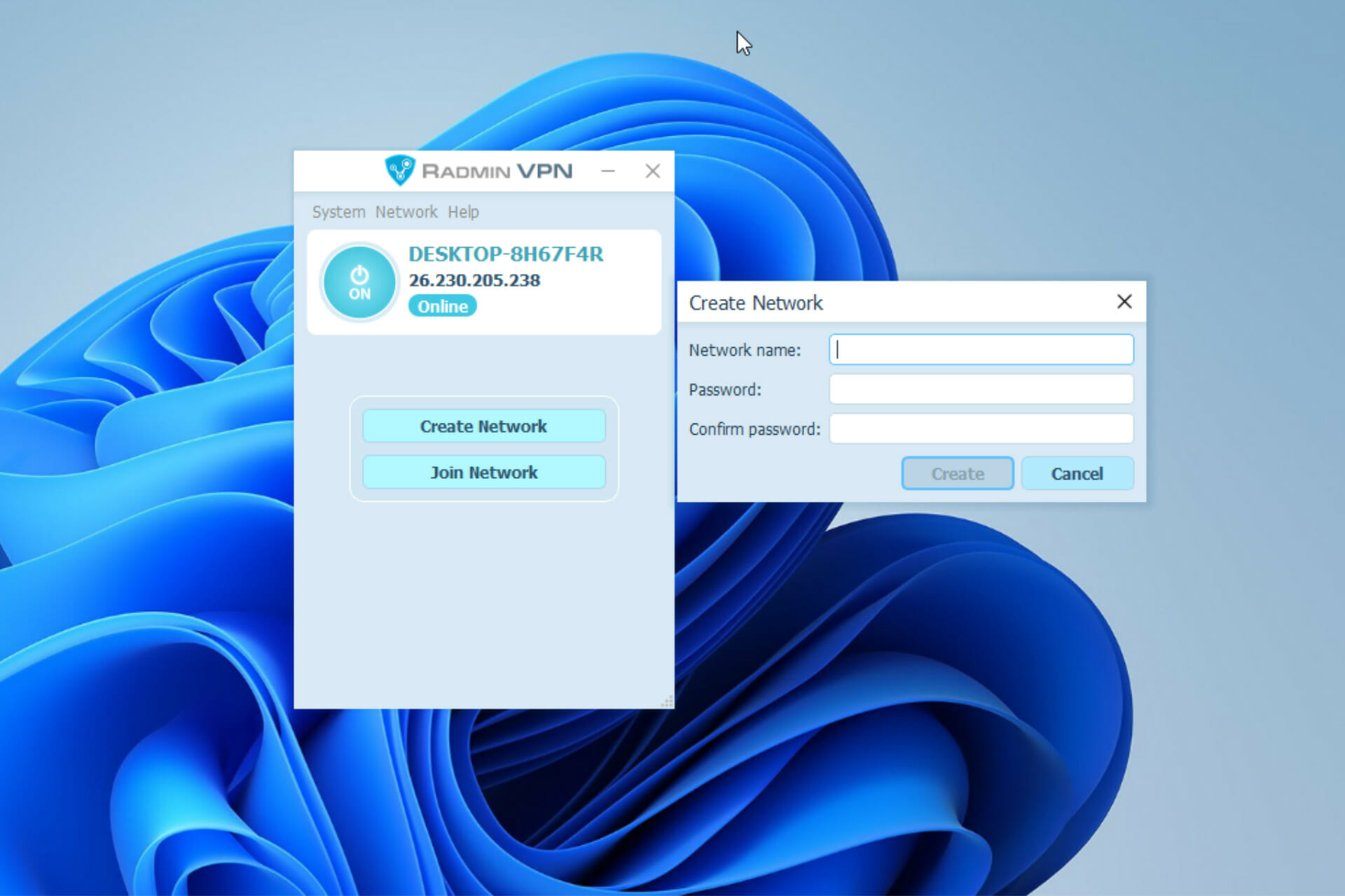 Radmin VPN Windows 11
