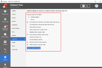 How to Access CCleaner Advanced Options for Custom Settings