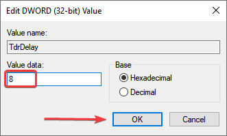 Cambie los datos de valor para reparar el bloqueo del controlador AMD