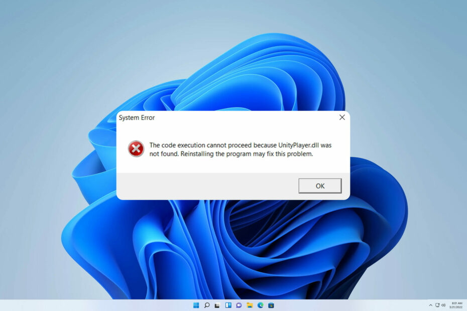 Unityplayer.dll Was Not Found [Download & Fix]
