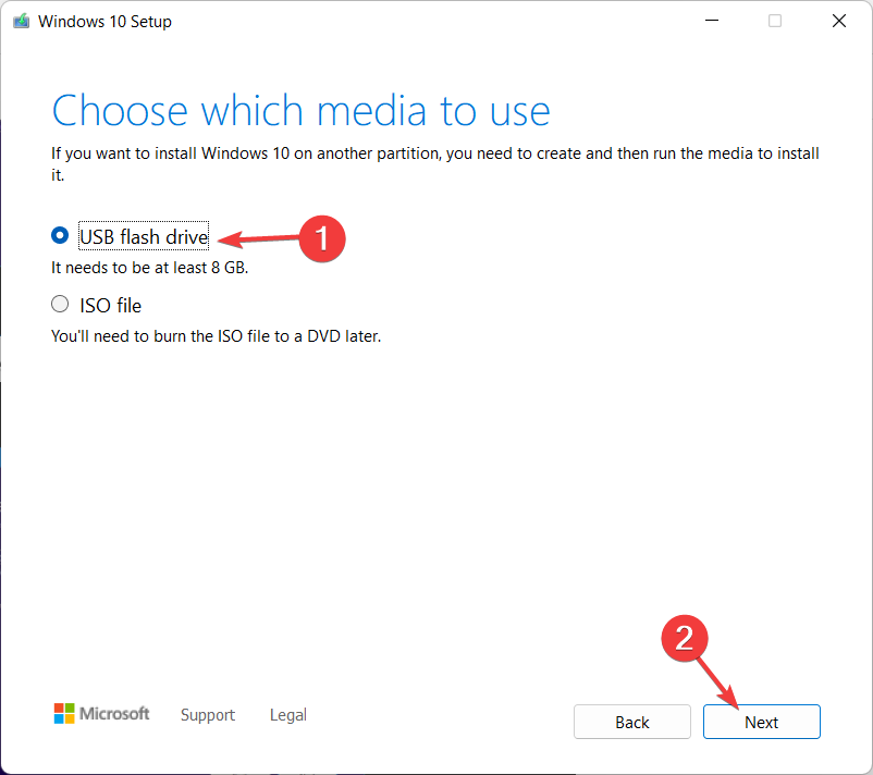 usb-flash windows upgrade stuck