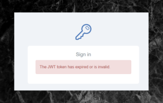 JWT Expired error