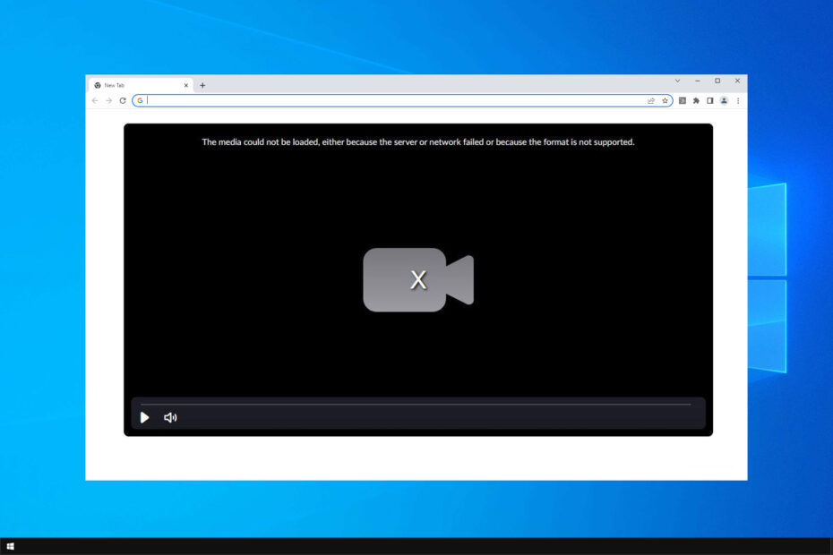 The Media Could Not Be Loaded Because the Server or Network Failed [Fix]