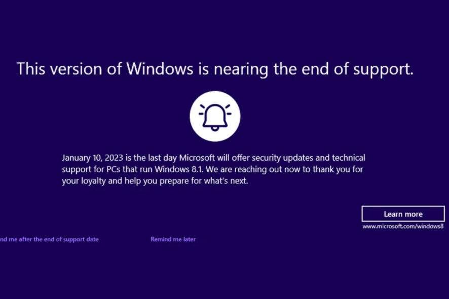 windows 8.1 eos