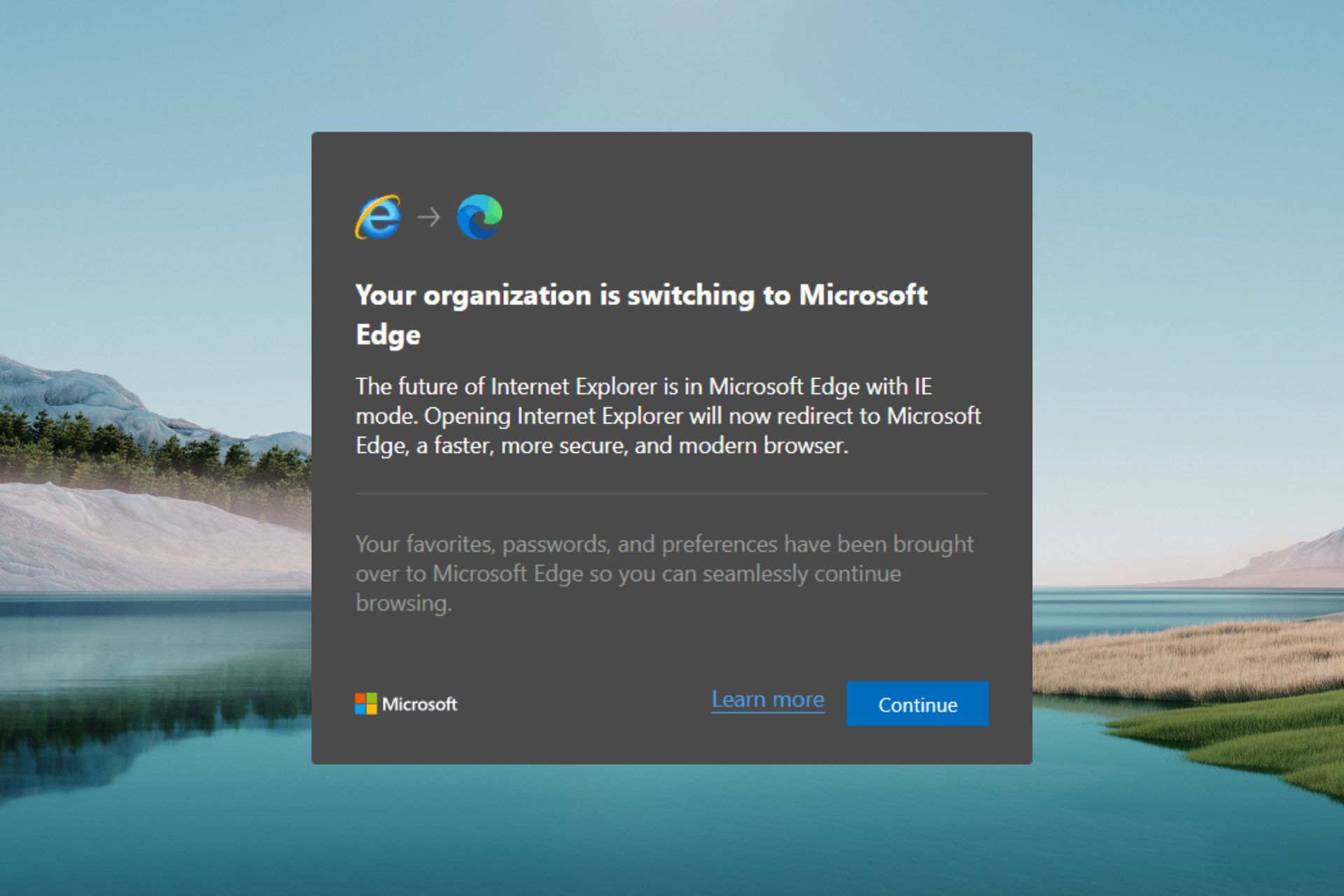 How to Get Rid of Your organization is Switching to Edge Popup