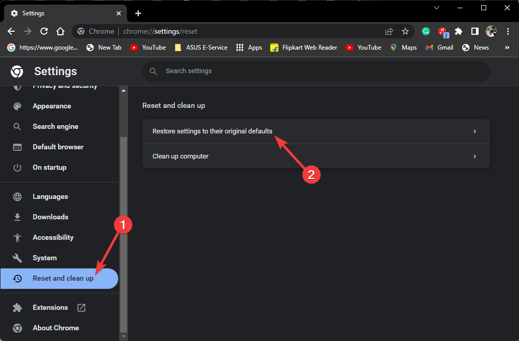 Chrome Reset ad clean up