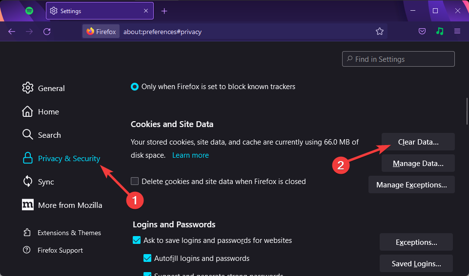 Firefox privacy and security