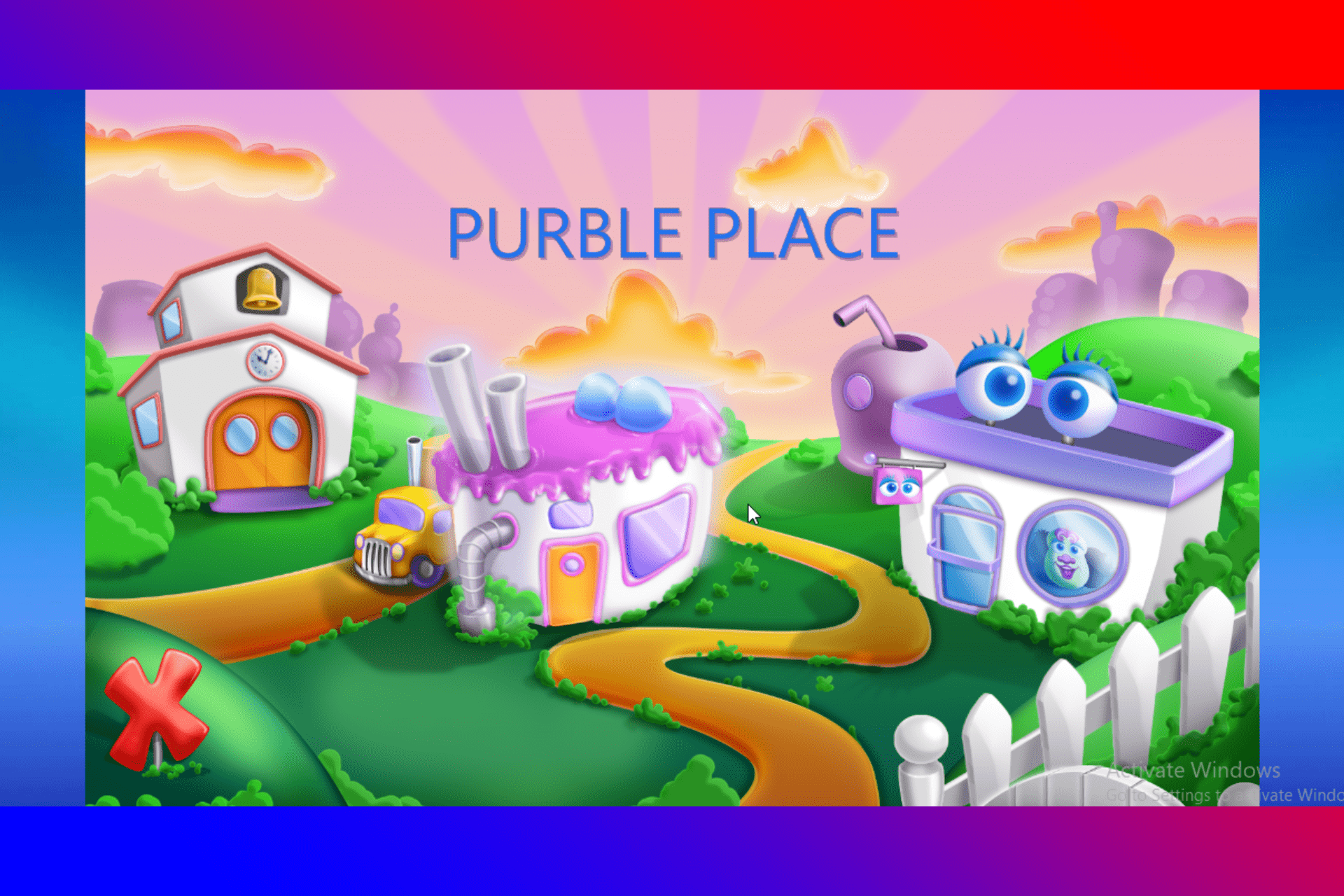 purble place wallpaper cake