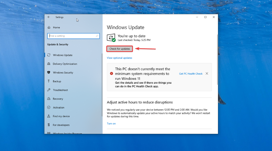update windows 10