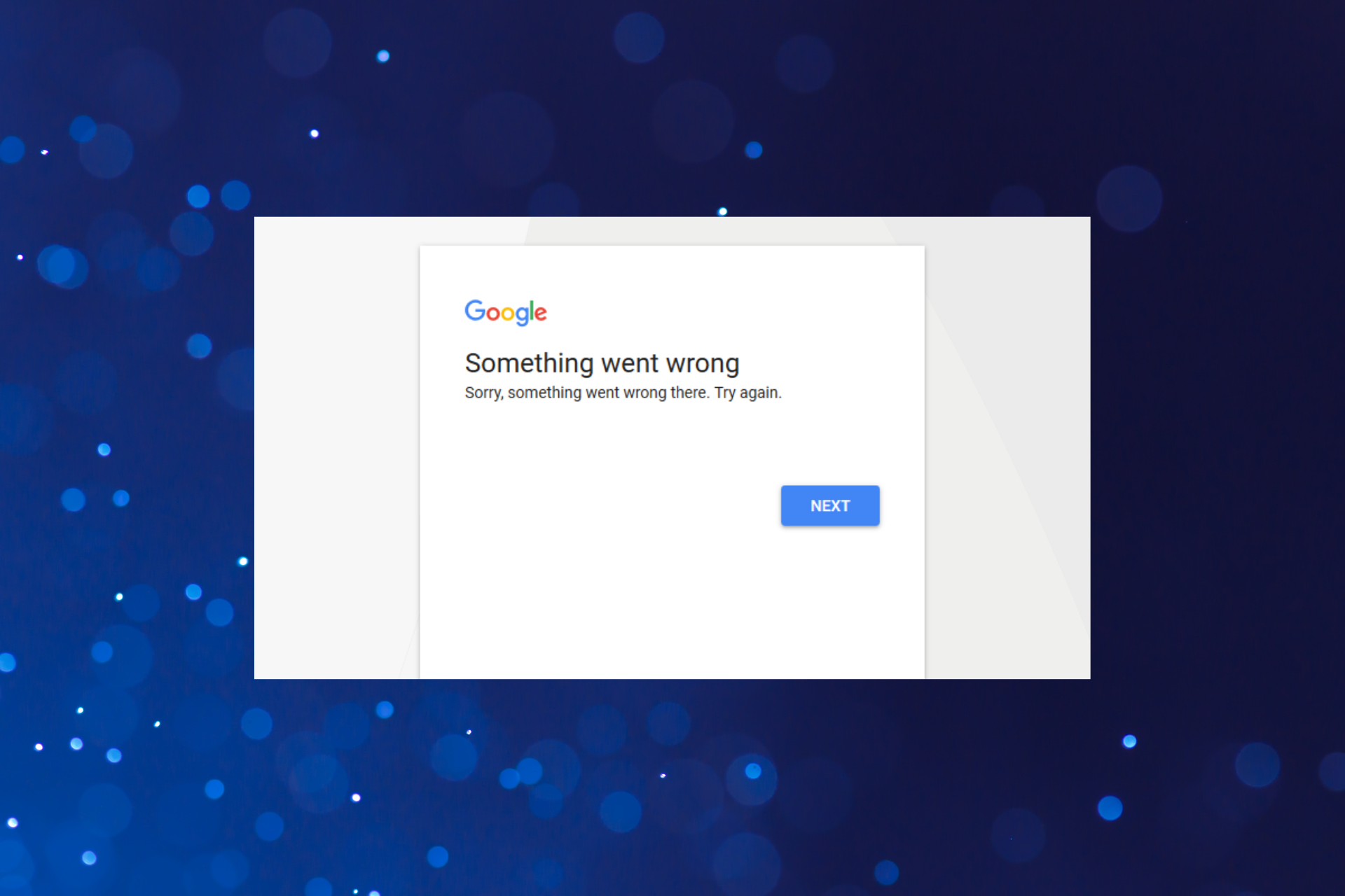 Fix something went wrong on Gmail