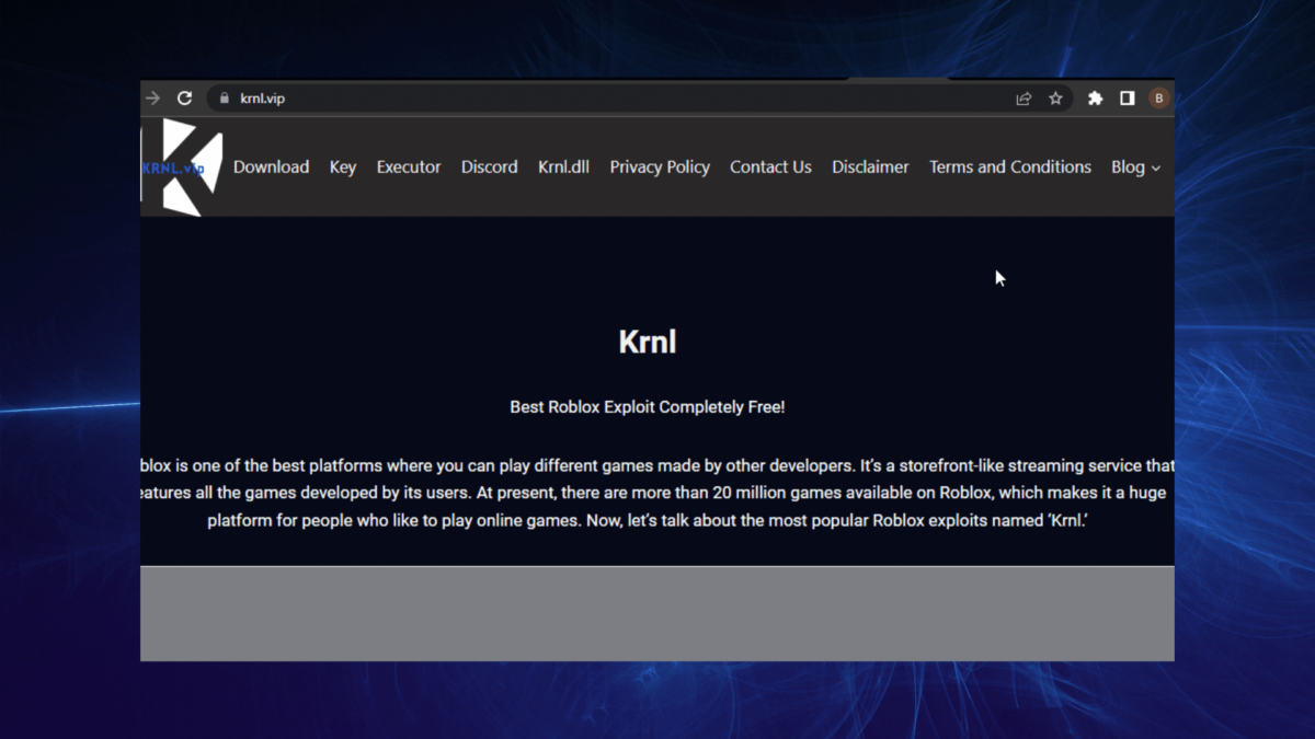 Problem downloading KRNL, I've had Krnl downloaded before but I