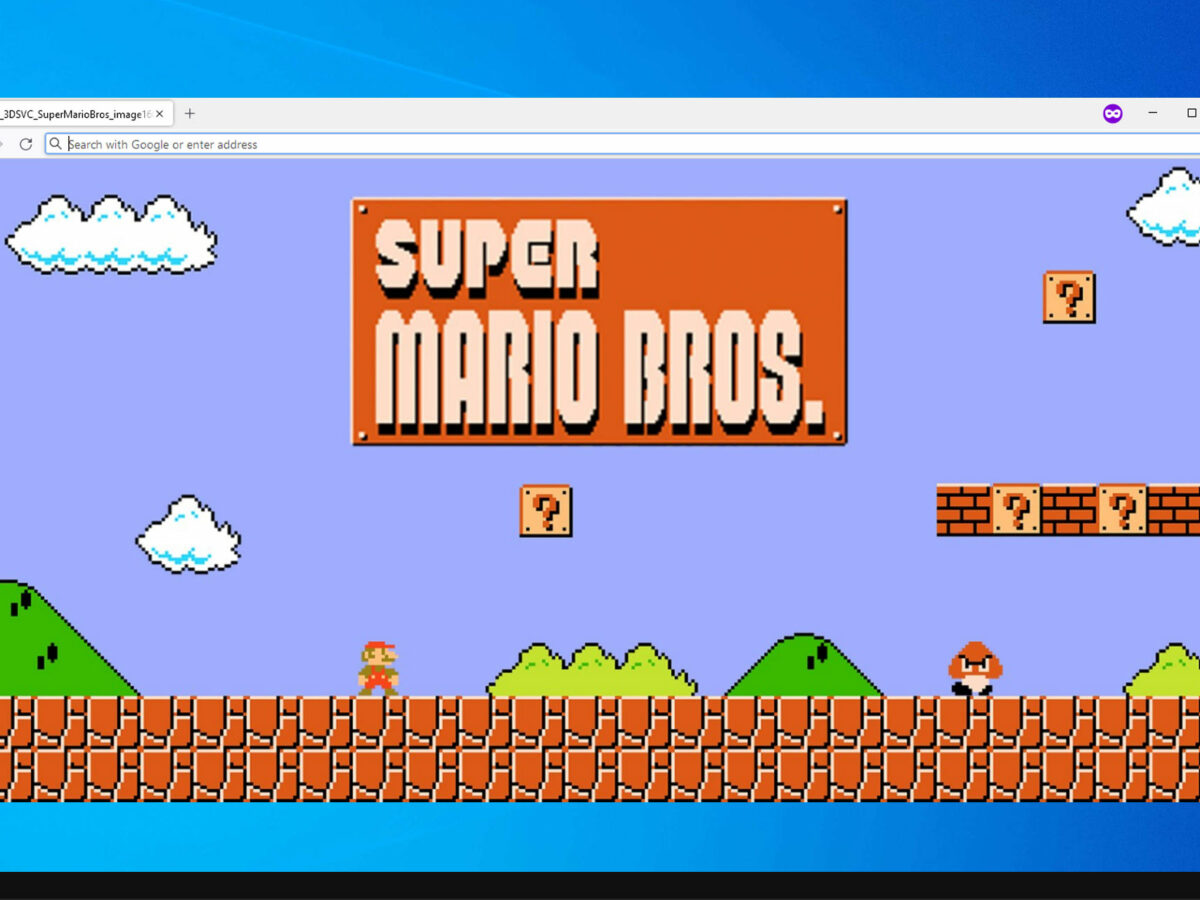 super mario play on google