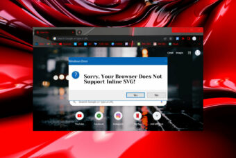 Fix: Sorry, Your Browser Does Not Support Inline SVG Error
