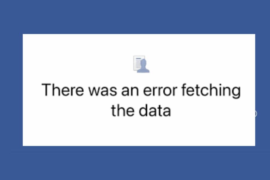 3 Easy Ways to Fix Error Fetching Data On Facebook