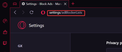 Opera GX Adblock is Not Working on YouTube [Fixed]