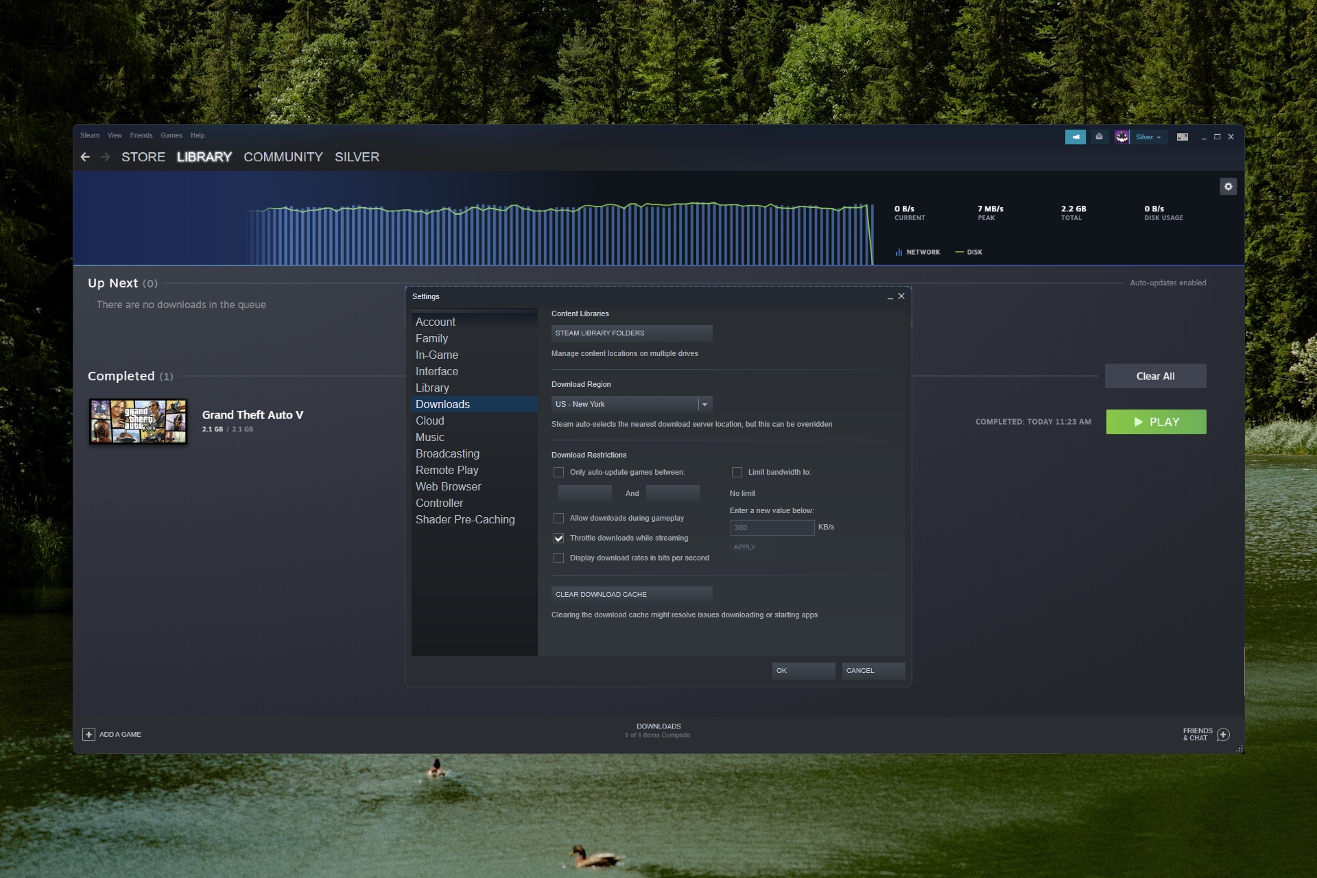 Somehow Steam doesn't want to limit my download speed, even though I set a  limit to it. Anyone else experienced that problem and maybe knows a fix? :  r/Steam