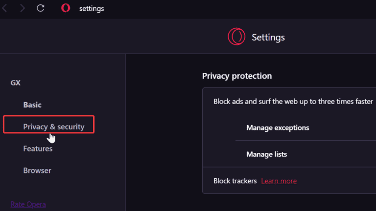 Opera GX Adblock is Not Working on YouTube [Fixed]