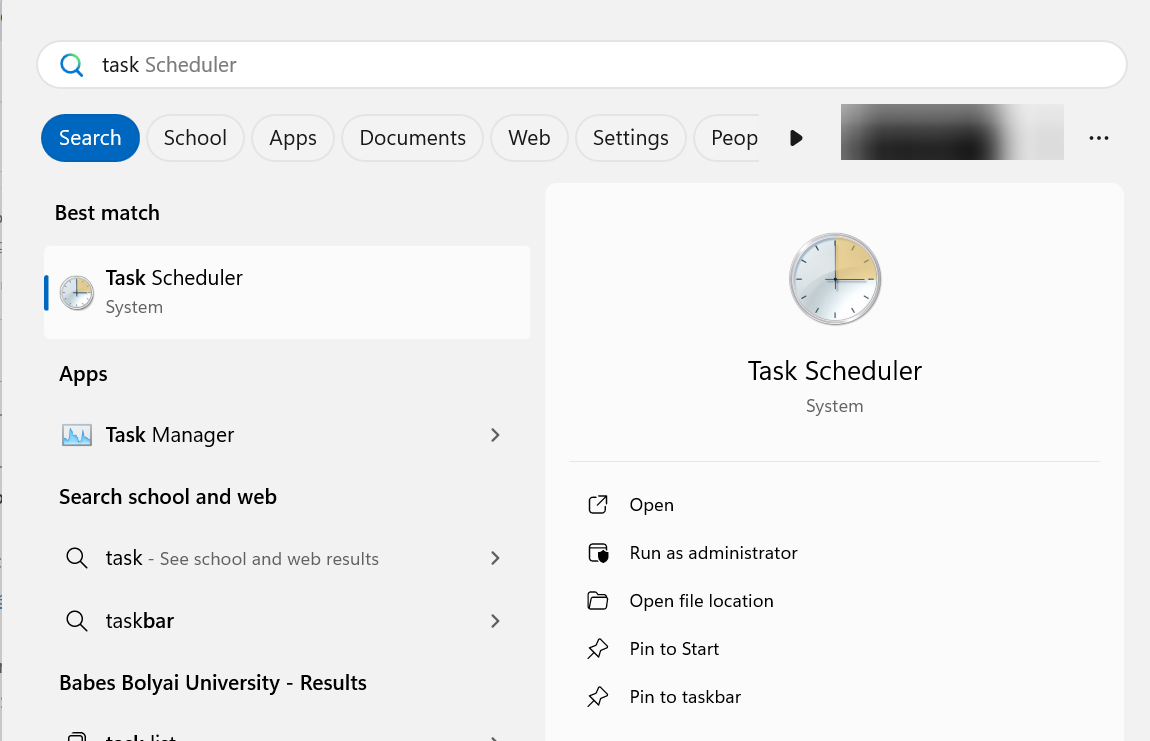 task scheduler in windows 11