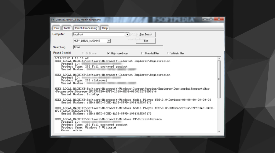 LicenseCrawler