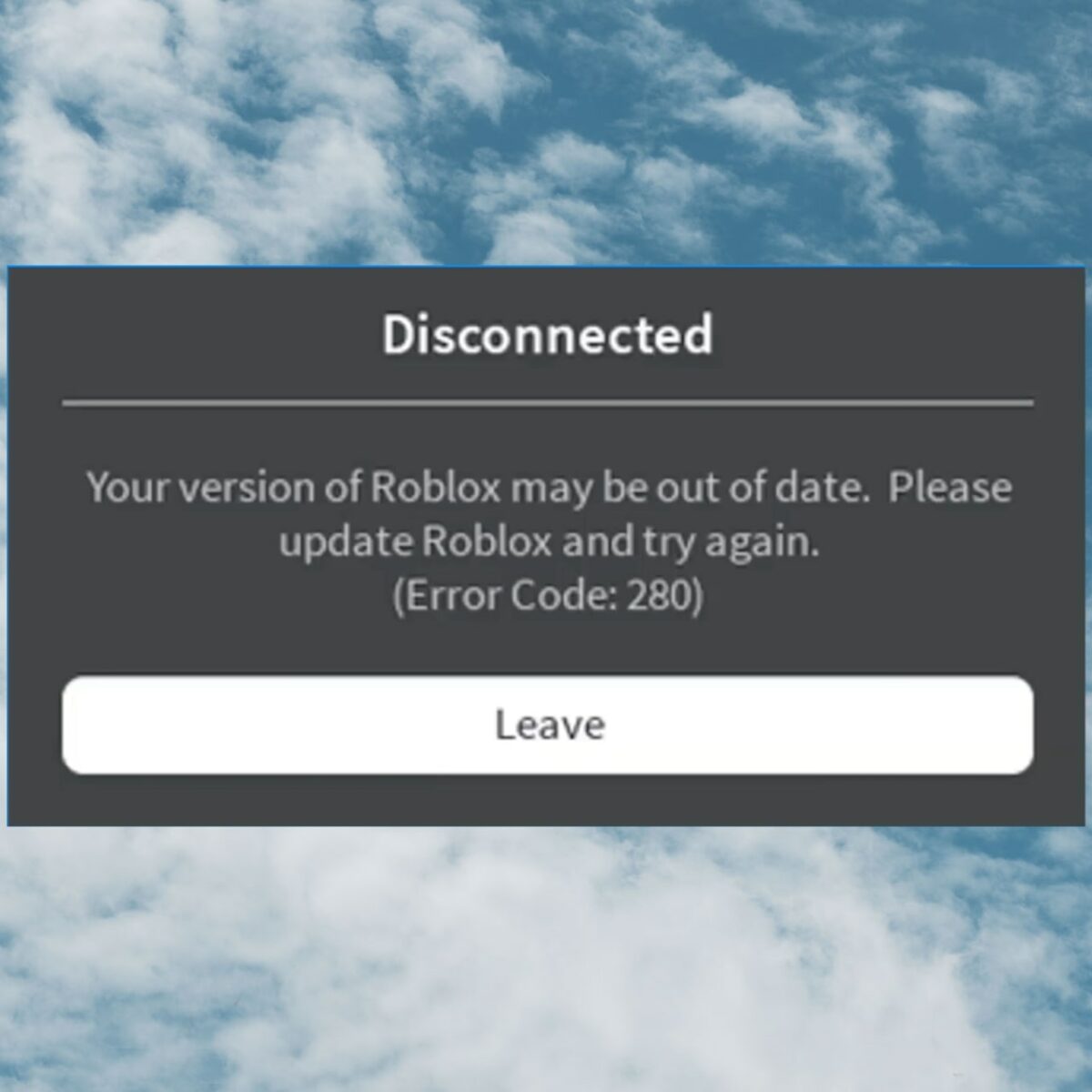 On Roblox, I receive an error message 'Roblox error code 279 and