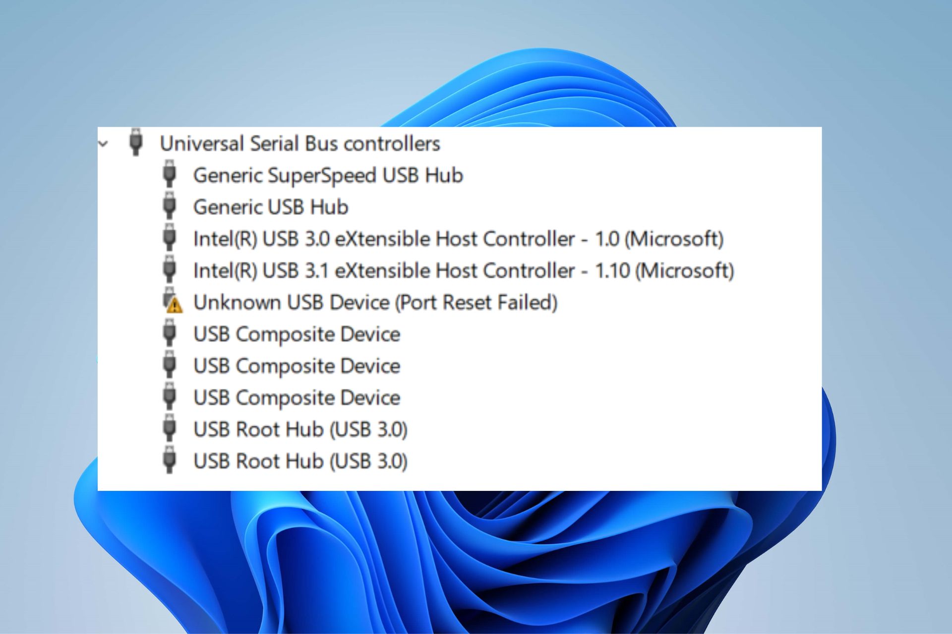 3 Ways to Unknown USB Port Reset Failed Error