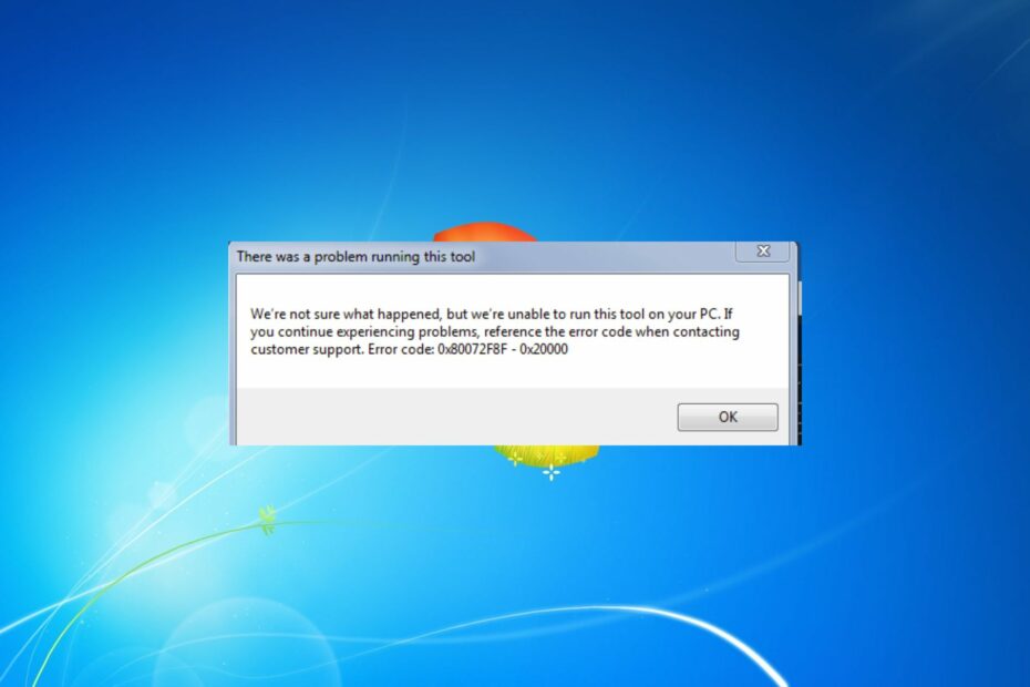 How to Fix Error 0x80072f8f 0x20000 in Windows 7