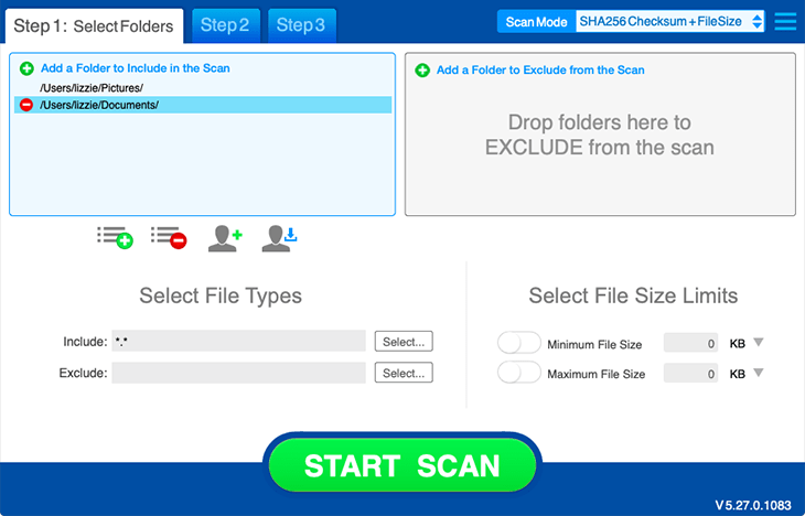 fácil buscador de duplicados para escanear y eliminar archivos basura