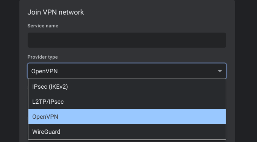 Choose a VPN protocol