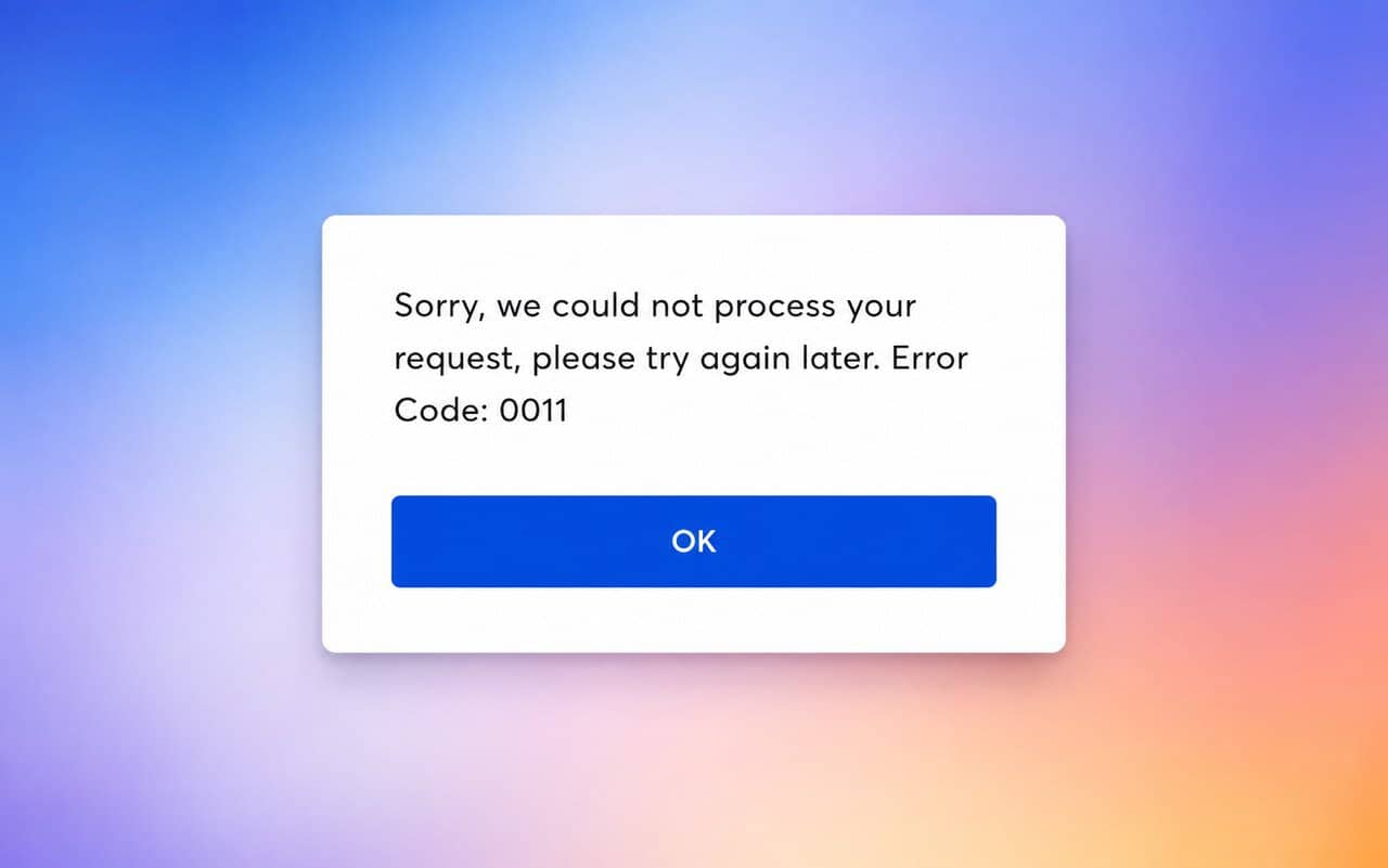 ticketmaster error code 0011