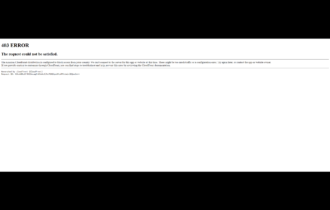 403 error the request could not be satisfied. request blocked