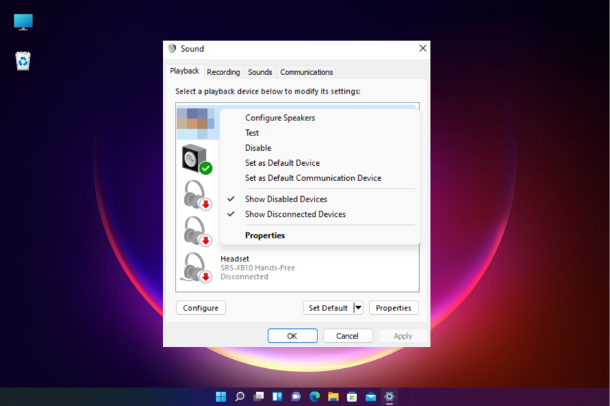 motherboard sound problem