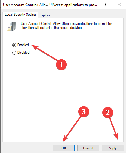 Enabled - this app can't run on your pc cisco asdm