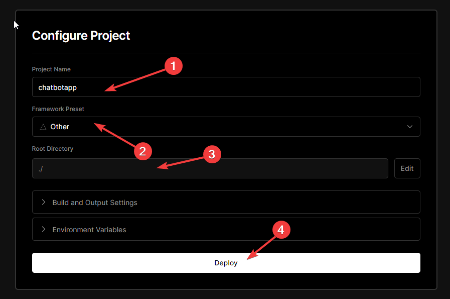 Configure project