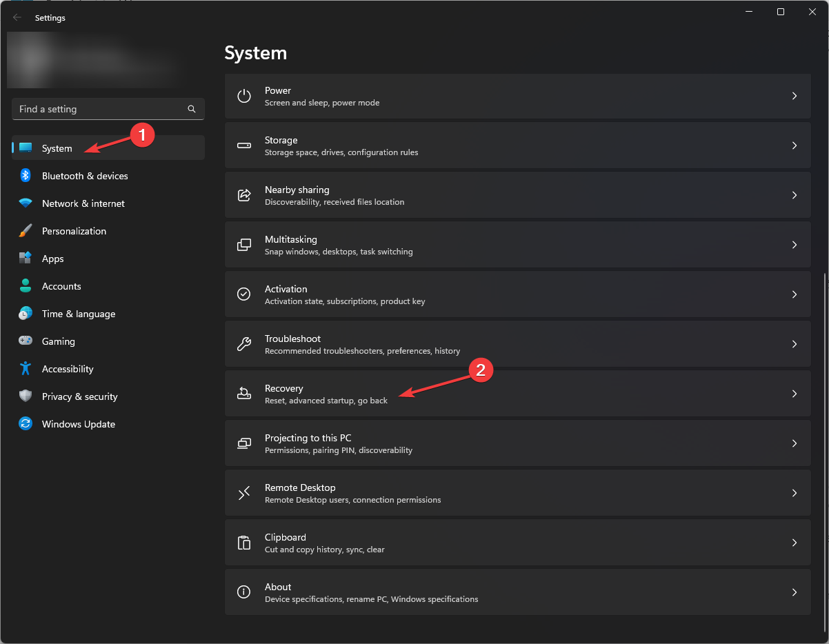 System - Recovery Window -virtual disk service error delete is not alloweds 11