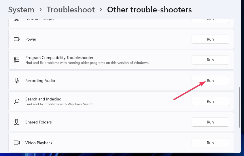 The Run option Run option microphone boost missing windows 11