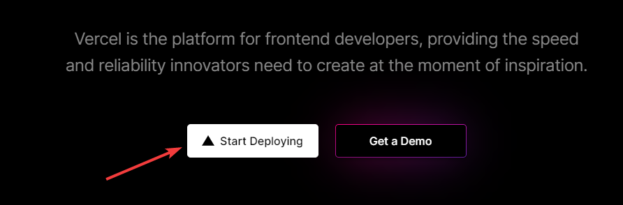 start deploying