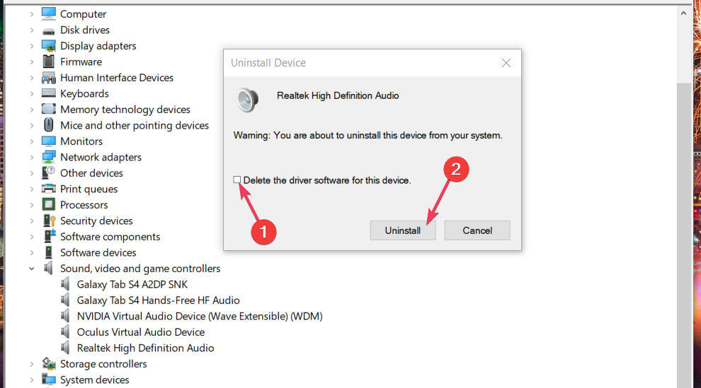 The Uninstall option The Uninstall button microphone boost missing windows 11