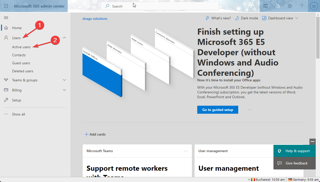 Active Users Can't access Microsoft Teams Admin Center