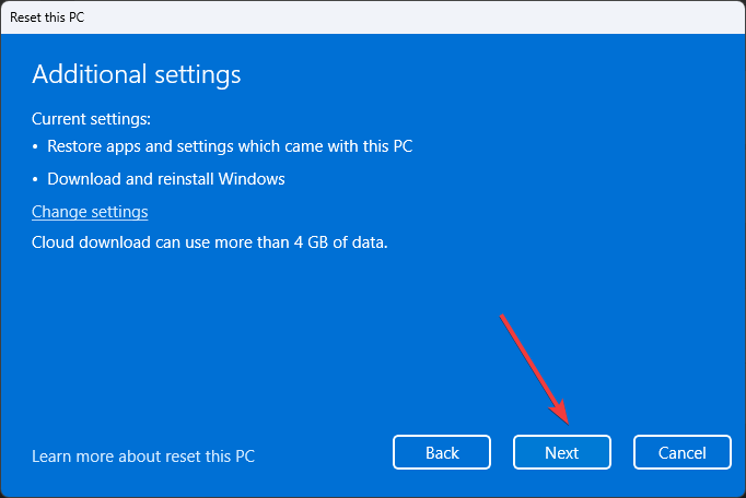 Additonal settings