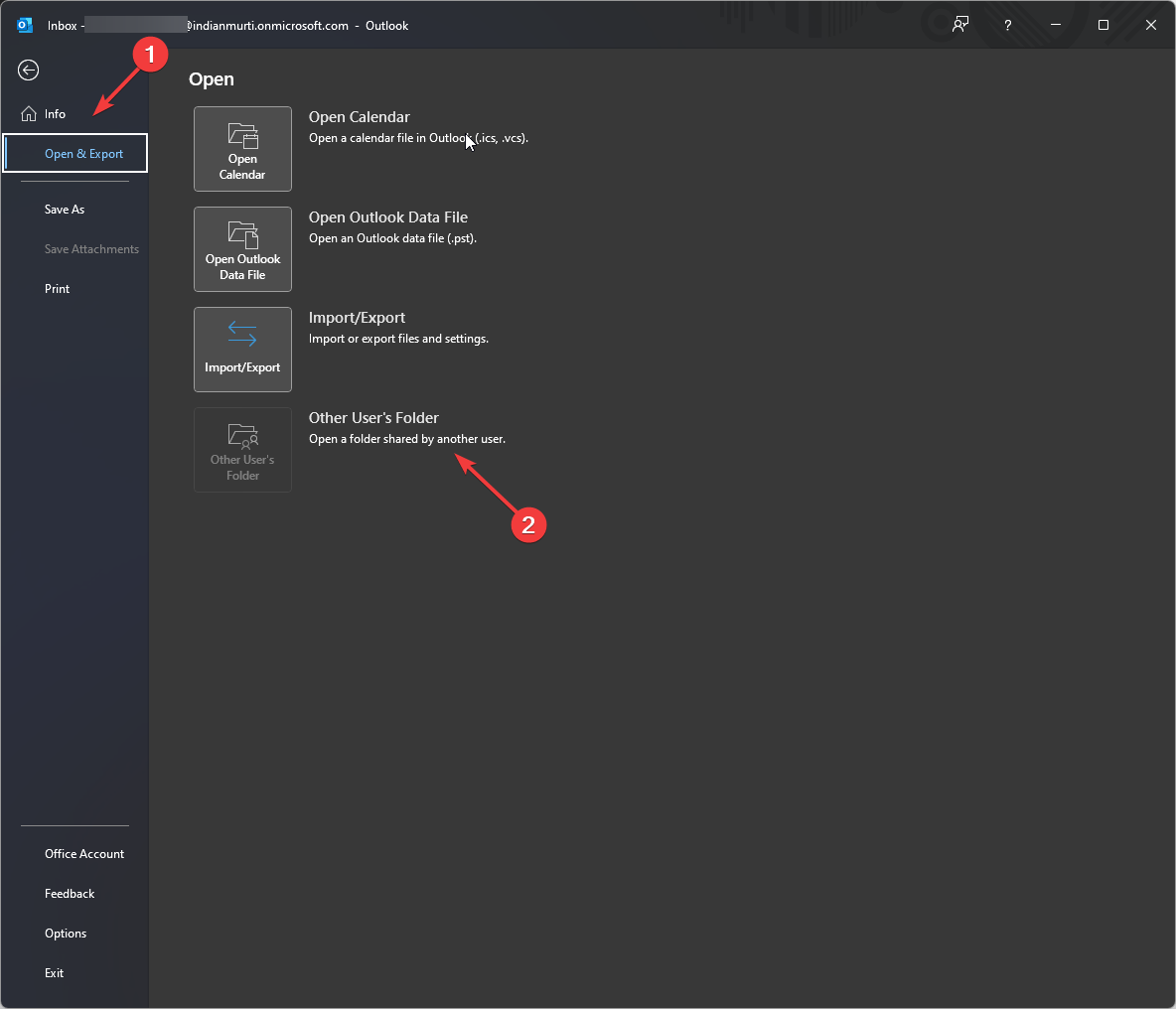 Open Export