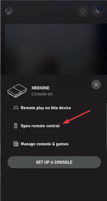 Open remote control
