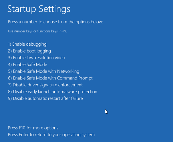 Safe mode
